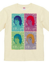 Pop art-like girl T shirt