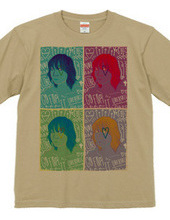 Pop art-like girl T shirt