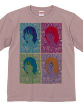 Pop art-like girl T shirt