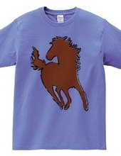 Zoo-Shirt | Horse running with the hair 