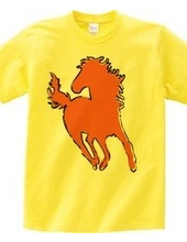 Zoo-Shirt | Horse running with the hair 