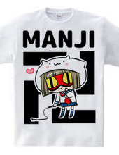 猫ずきんちゃんの恋する卍Tシャツ