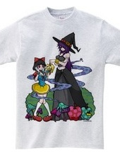 白雪ちゃんと毒魔女様Tシャツ