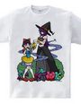 白雪ちゃんと毒魔女様Tシャツ