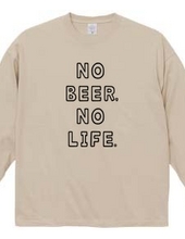 NO BEER, NO LIFE. ノービアーノーライフ ビールロゴ