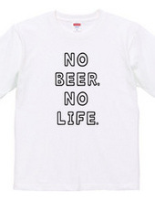 NO BEER, NO LIFE. ノービアーノーライフ ビールロゴ