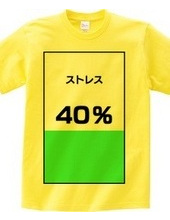 ストレス４０％