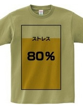 ストレス８０％