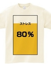 ストレス８０％