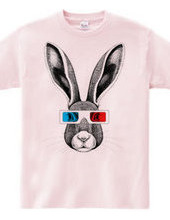 Hare with 3D glasses