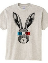 Hare with 3D glasses