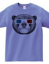 Sun bear with 3D glasses