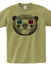 Sun bear with 3D glasses