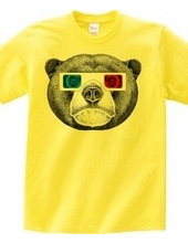 Sun bear with 3D glasses