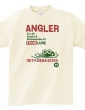 ANGLER FROG フロッグルアーTシャツ1-ビンテージ風