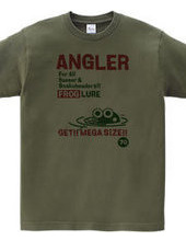 ANGLER FROG フロッグルアーTシャツ1-ビンテージ風