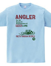 ANGLER FROG フロッグルアーTシャツ1-ビンテージ風