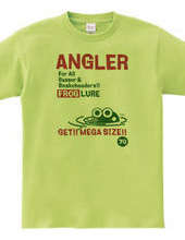 ANGLER FROG フロッグルアーTシャツ1-ビンテージ風