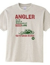 ANGLER FROG フロッグルアーTシャツ1-ビンテージ風