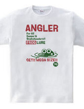 ANGLER FROG フロッグルアーTシャツ1-ビンテージ風