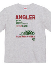 ANGLER FROG フロッグルアーTシャツ1-ビンテージ風