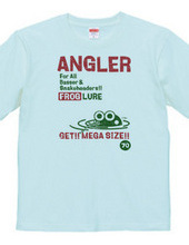 ANGLER FROG フロッグルアーTシャツ1-ビンテージ風