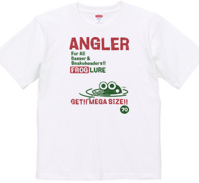 ANGLER FROG フロッグルアーTシャツ1-ビンテージ風