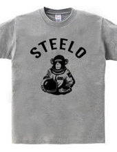 スペースモンキー STEELO 猿 宇宙へ アーチロゴ