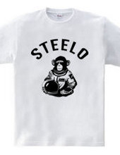 スペースモンキー STEELO 猿 宇宙へ アーチロゴ