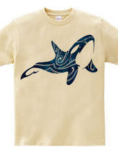 Tribal Orca C (deep ocean color)