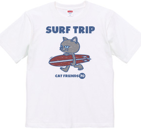 SURF TRIP 〜ネコフレンズ〜ビンテージ風かすれ柄