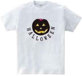 カボチャじゃないよミカンだよ!　黒 ハロウィーンTシャツ