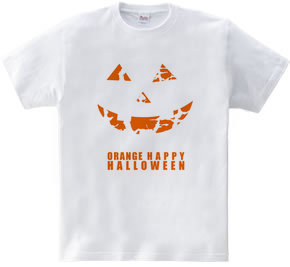 カボチャじゃないよミカンだよ! ハロウィーンTシャツ　シンプルロゴ