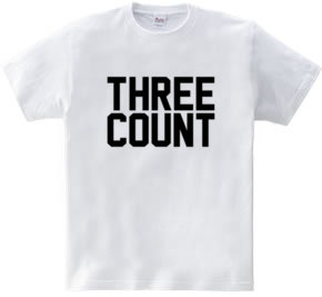 THREE COUNT 3カウント プロレス シンプルロゴ