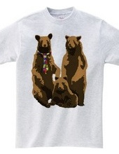 bear and necktie and family