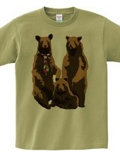 bear and necktie and family