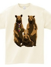 bear and necktie and family