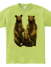 bear and necktie and family