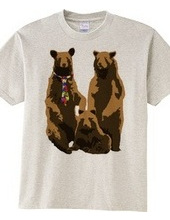 bear and necktie and family