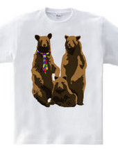 bear and necktie and family