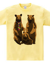 bear and necktie and family