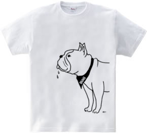 フレンチブルドッグ しっぽをふる 犬 動物イラスト大 Aliviosta 半袖tシャツ 5 6oz デザインｔシャツマーケット Hoimi ホイミ