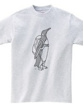 Penguin sky diving animals illustration t-shirts