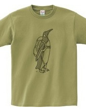 ペンギン スカイダイビング 動物イラストTシャツ