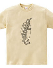 Penguin sky diving animals illustration t-shirts