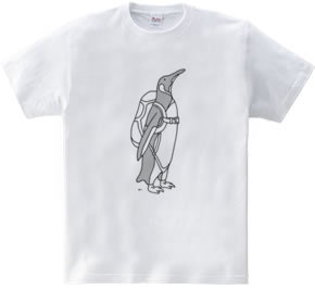 ペンギン スカイダイビング 動物イラストtシャツ Aliviosta 半袖tシャツ 5 6oz デザインｔシャツマーケット Hoimi ホイミ