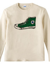 High-cut sneaker # Green