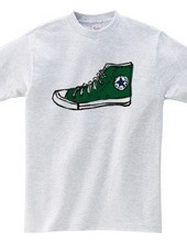 High-cut sneaker # Green