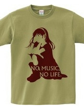 NO MUSIC, NO LIFE.　red