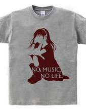 NO MUSIC, NO LIFE.　red